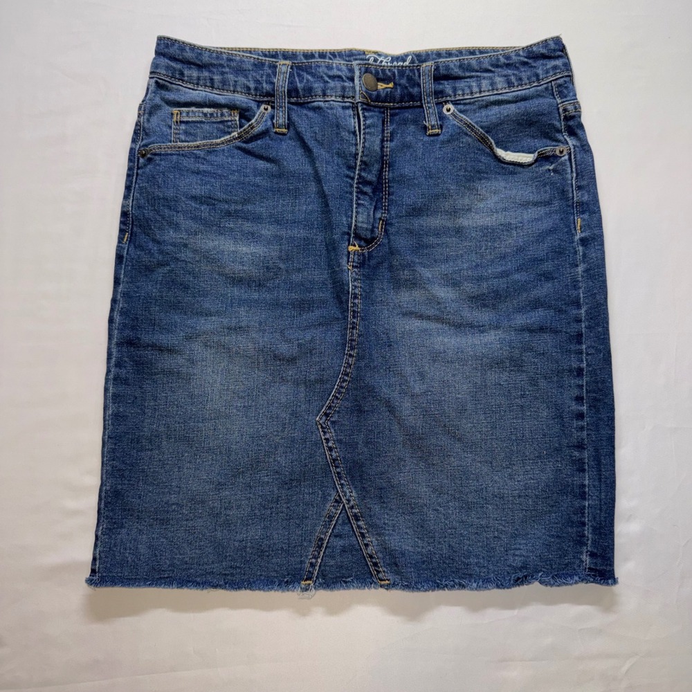 Universal Thread Denim Mini Skirt Womens 8/29 Blue Raw Hem Casual Jean
